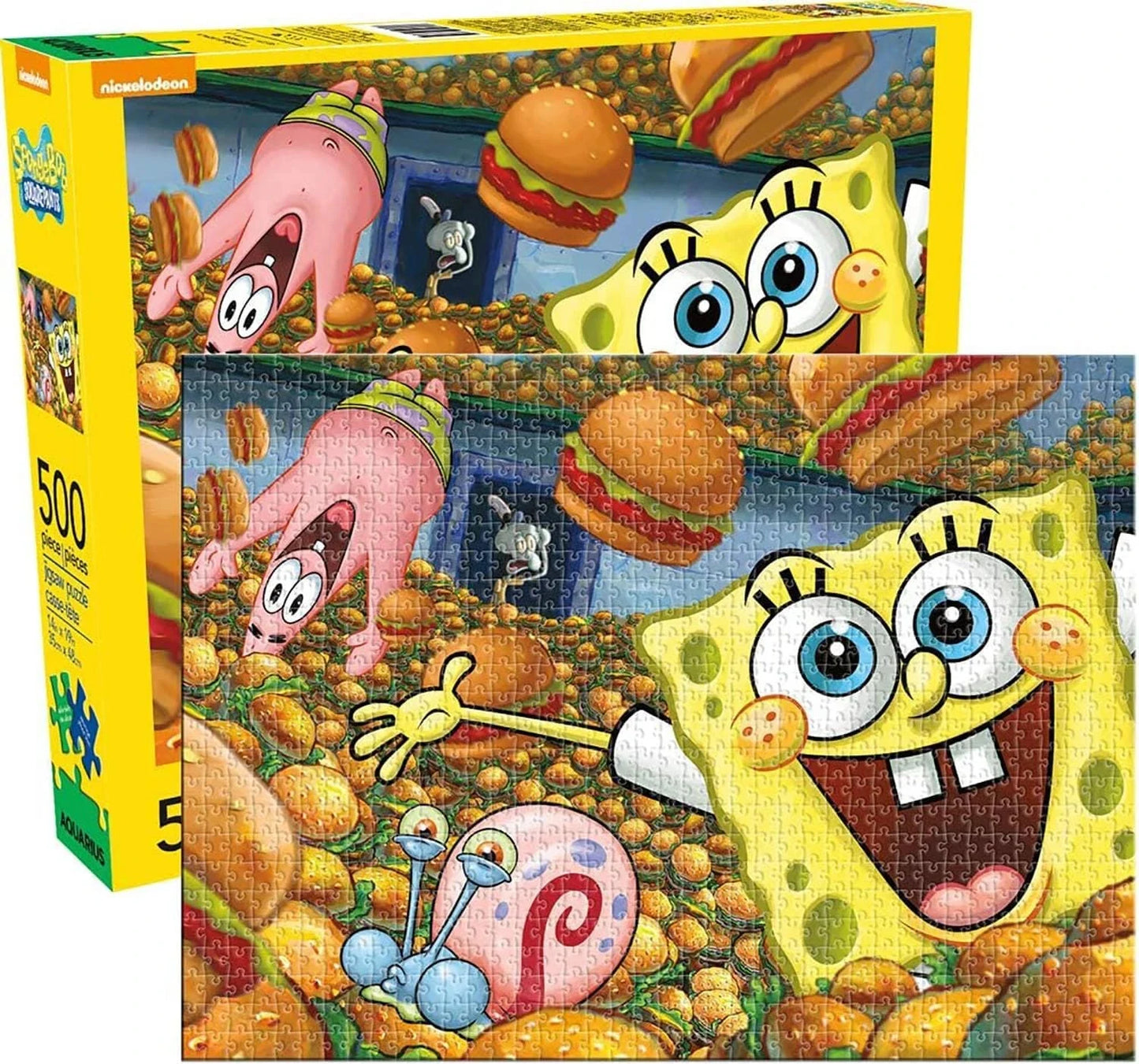 SpongeBob Schwammkopf - Puzzle Krabbenburger (500 Teile)