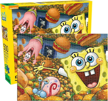 SpongeBob Schwammkopf - Puzzle Krabbenburger (500 Teile)