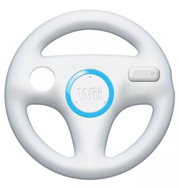 Wii - Wheel-Lenkrad - Weiß (Gebraucht)
