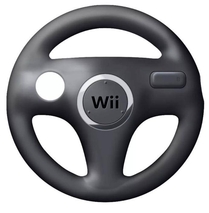 Wii - Wheel-Lenkrad - Schwarz (Gebraucht)