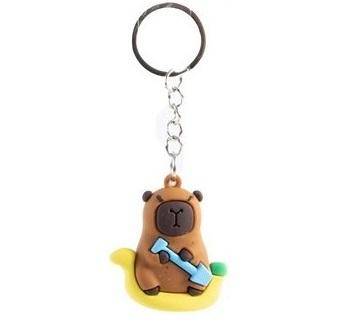 Capybara - 3D PVC Schlüsselanhänger - 4 cm
