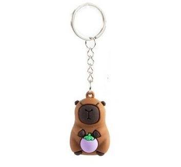Capybara - 3D PVC Schlüsselanhänger - 4 cm