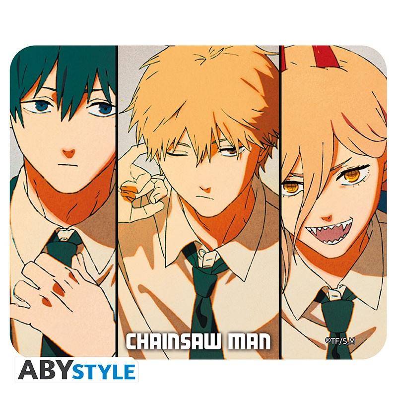 Chainsaw Man -  Mauspad Denji, Aki & Power - 23,5 x 19,5 cm