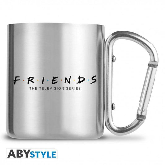Friends - Metalltasse mit Karabiner Logo - 235 ml