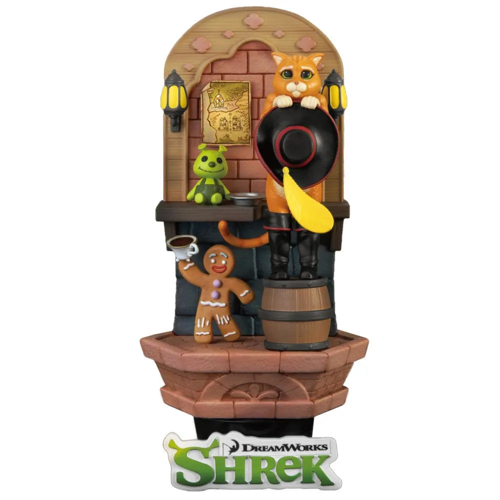Shrek - Diorama Der gestiefelte Kater - 15,5 cm