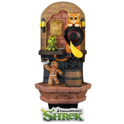 Shrek - Diorama Der gestiefelte Kater - 15,5 cm