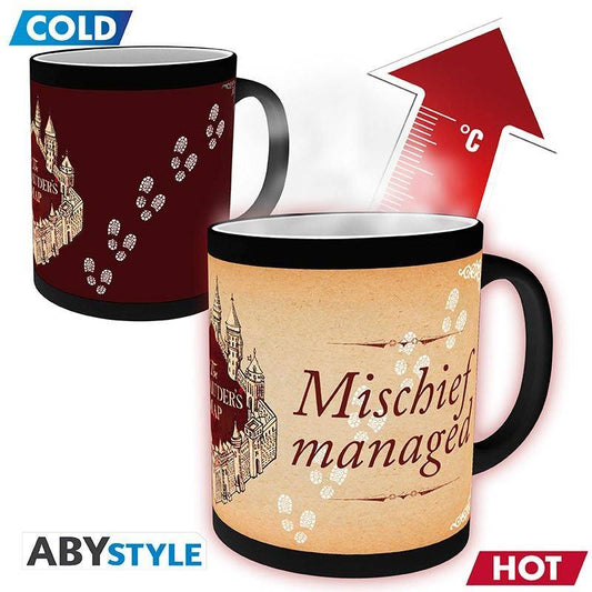 Harry Potter - Tasse mit Thermoeffekt Karte des Rumtreibers - 320 ml
