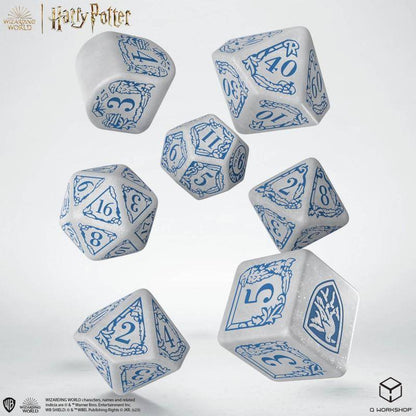 Harry Potter - Würfel Set Ravenclaw Weiß - 7 Stk