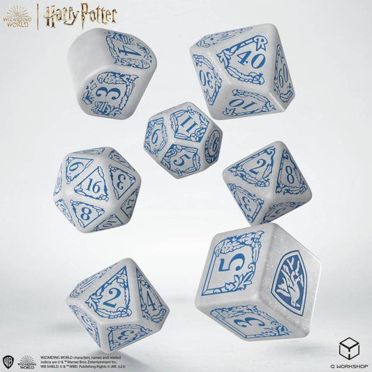 Harry Potter - Würfel Set Ravenclaw Weiß - 7 Stk