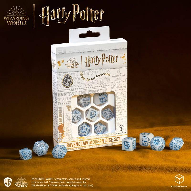 Harry Potter - Würfel Set Ravenclaw Weiß - 7 Stk