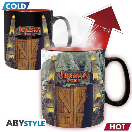 Jurassic Park - Tasse mit Thermoeffekt Tor - 460 ml