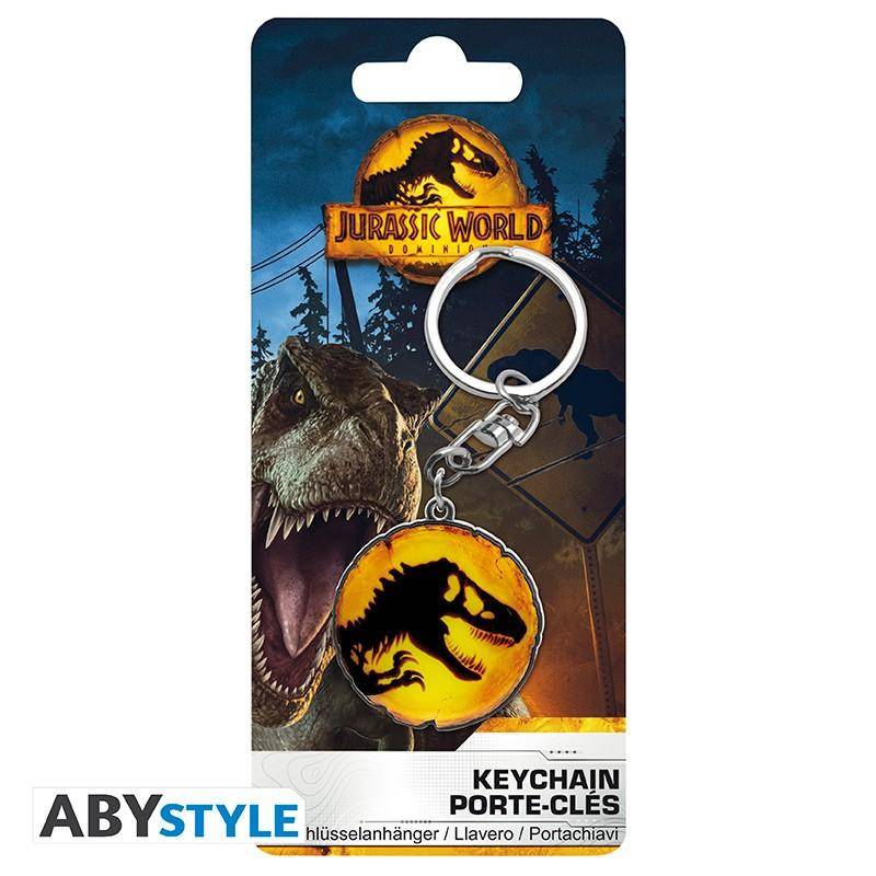 Jurassic World - Metall Schlüsselanhänger Bernstein