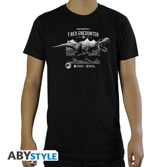 Jurassic Park - Shirt Überlebe einen T-Rex - Männer