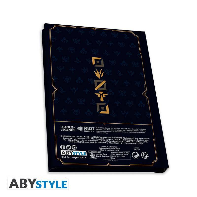 League of Legends - Geschenkset Hextech - Glas, Notizbuch & Anstecker