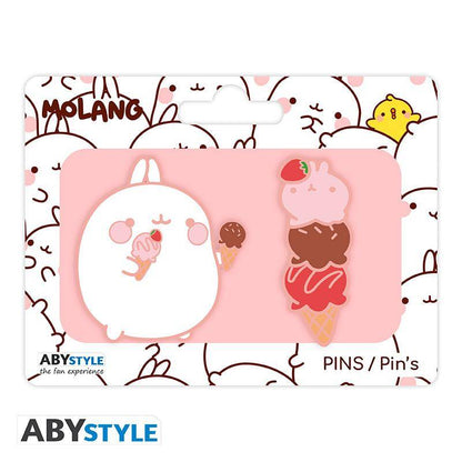 Molang - Pin Set Eiscreme