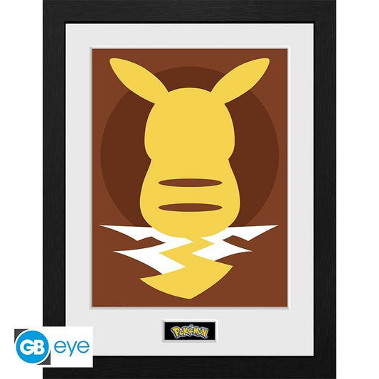 Pokémon - Gerahmtes Bild Pikachu Silhouette - 30,5 x 40,6 cm