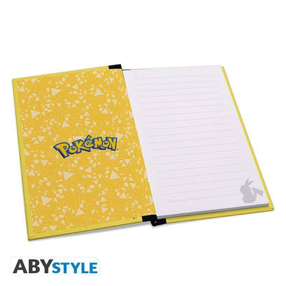Pokémon - Geschenkset Pikachu & Glurak - Glas, Wärmewechsel Tasse & Notizbuch