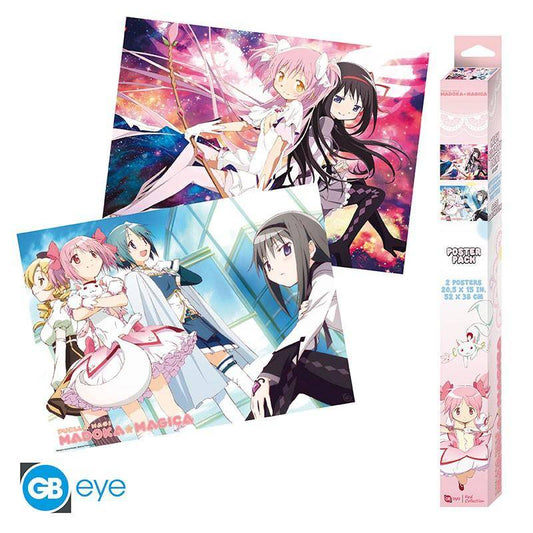 Puella Magi Madoka Magica - Poster Doppelpack Gruppe - 52 x 38 cm