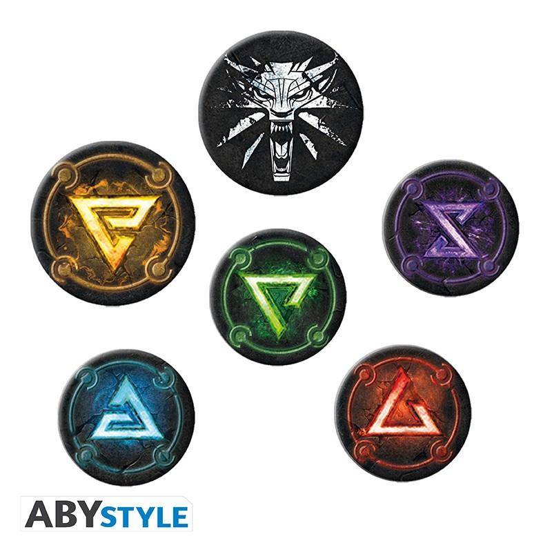 The Witcher - Button Set Hexerzeichen
