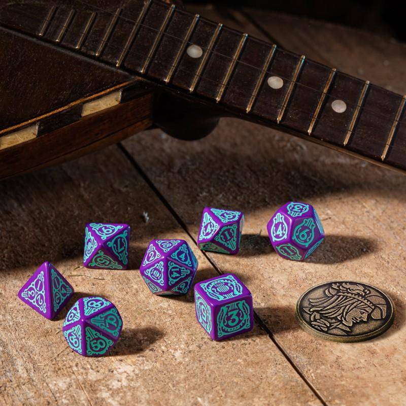 The Witcher - Würfelset Rittersporn der Dichter - 7 Stk