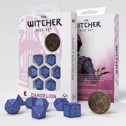 The Witcher - Würfelset Rittersporn der Dichter - 7 Stk