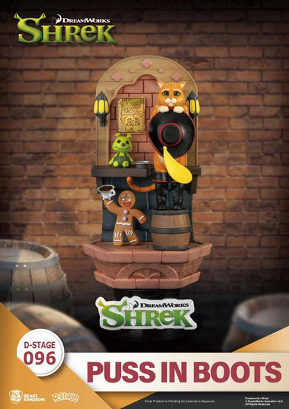 Shrek - Diorama Der gestiefelte Kater - 15,5 cm