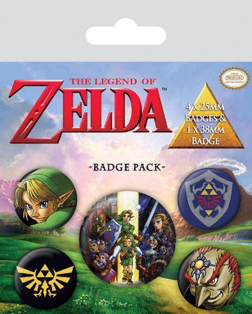 The Legend of Zelda - Button Set Ocarina of Time