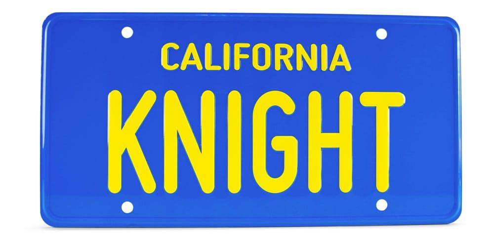 Knight Rider - Metallschild Nummernschild