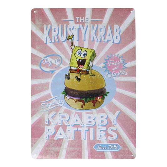 SpongeBob Schwammkopf - Metallschild Krosse Krabbe