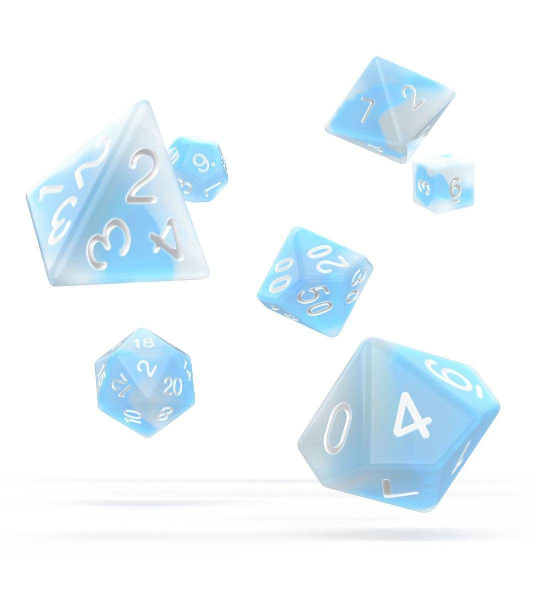 Oakie Doakie Dice - RPG Würfel Set Glow in the Dark Arktis - 7