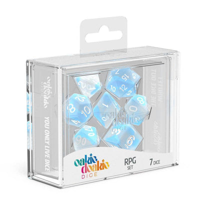 Oakie Doakie Dice - RPG Würfel Set Glow in the Dark Arktis - 7