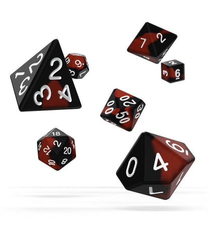 Oakie Doakie Dice - RPG Würfel Set Glow in the Dark Lava - 7