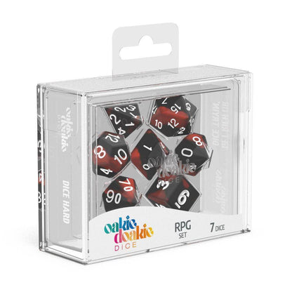 Oakie Doakie Dice - RPG Würfel Set Glow in the Dark Lava - 7