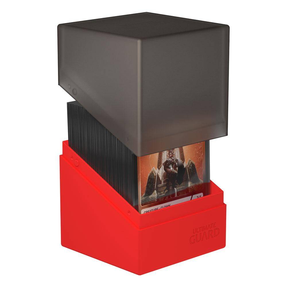 Ultimate Guard - Kartenbox Boulder 100+ Synergy - Schwarz & Rot