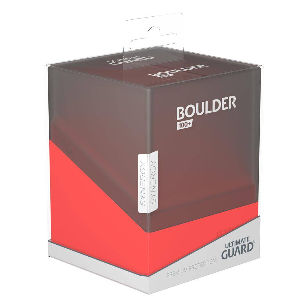 Ultimate Guard - Kartenbox Boulder 100+ Synergy - Schwarz & Rot