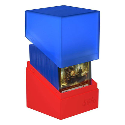 Ultimate Guard - Kartenbox Boulder 100+ Synergy - Blau & Rot