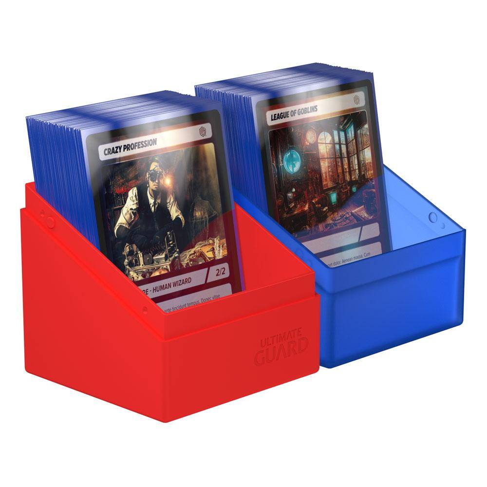 Ultimate Guard - Kartenbox Boulder 100+ Synergy - Blau & Rot