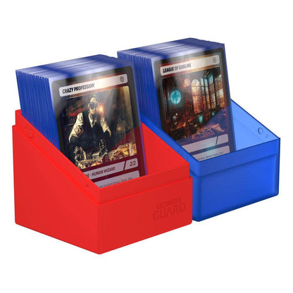 Ultimate Guard - Kartenbox Boulder 100+ Synergy - Blau & Rot
