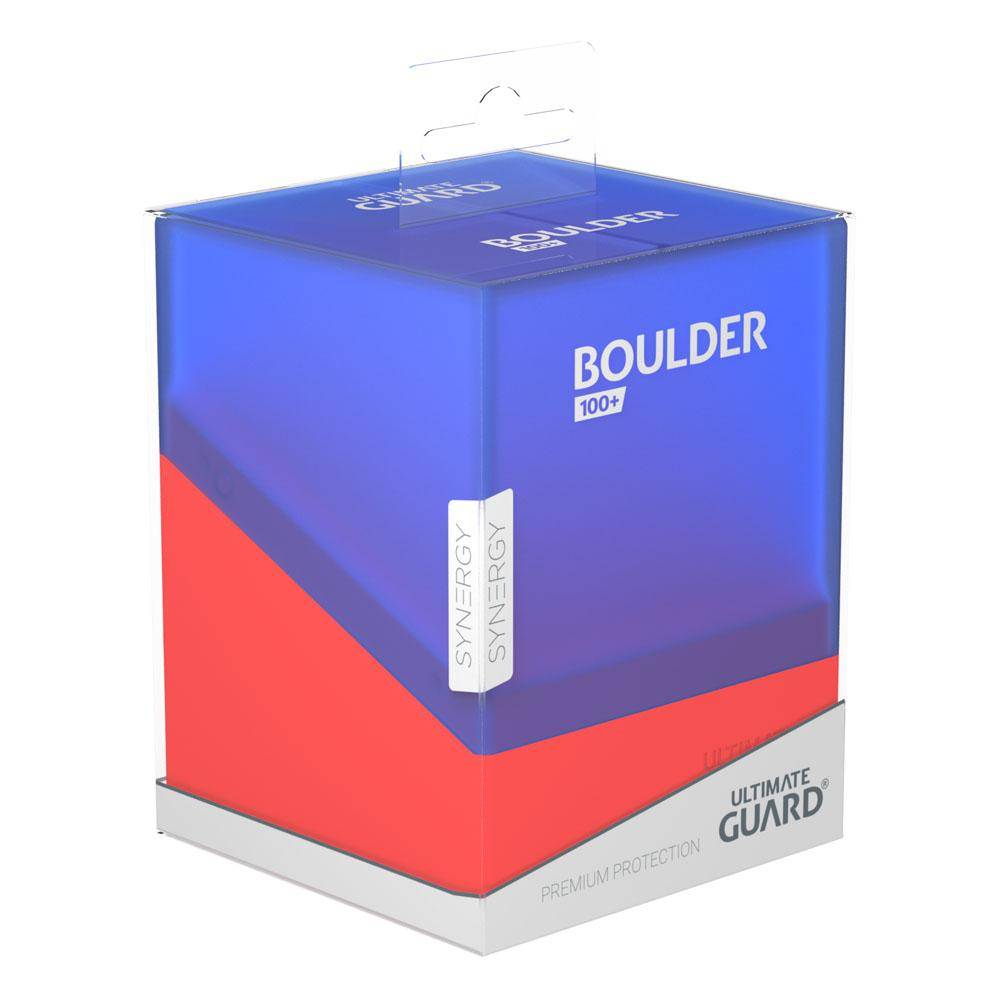 Ultimate Guard - Kartenbox Boulder 100+ Synergy - Blau & Rot