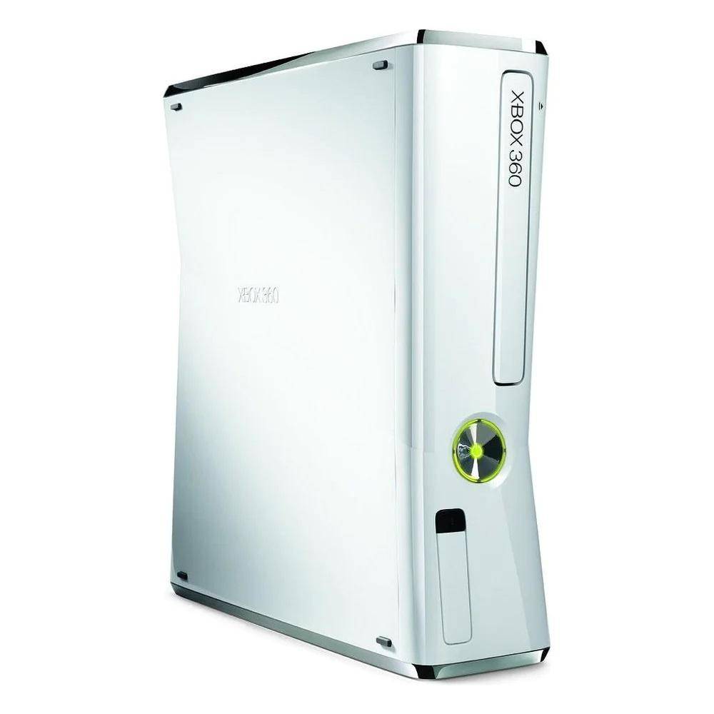 XBOX 360 Slim - Konsole - Weiß - Ohne Controller (Gebraucht)