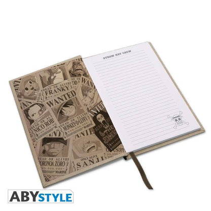 One Piece Notizbuch Wanted Ruffy A5