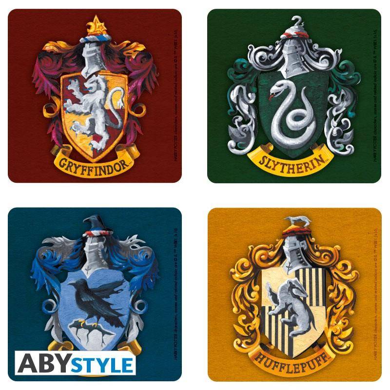 Harry Potter - Untersetzer Hauswappen - 4 Stk