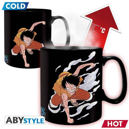 One Piece - Tasse Wärmewechsel Ruffy & Ace - 460 ml