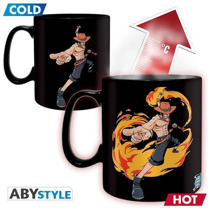 One Piece - Tasse Wärmewechsel Ruffy & Ace - 460 ml