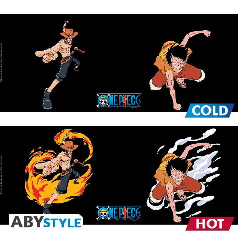 One Piece - Tasse Wärmewechsel Ruffy & Ace - 460 ml