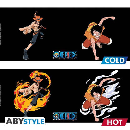 One Piece - Tasse Wärmewechsel Ruffy & Ace - 460 ml