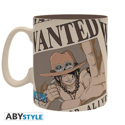 One Piece - Tasse - 460 ml - Wanted Ace - mit Box