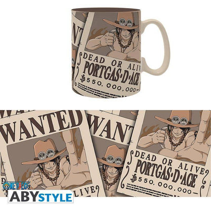 One Piece - Tasse - 460 ml - Wanted Ace - mit Box