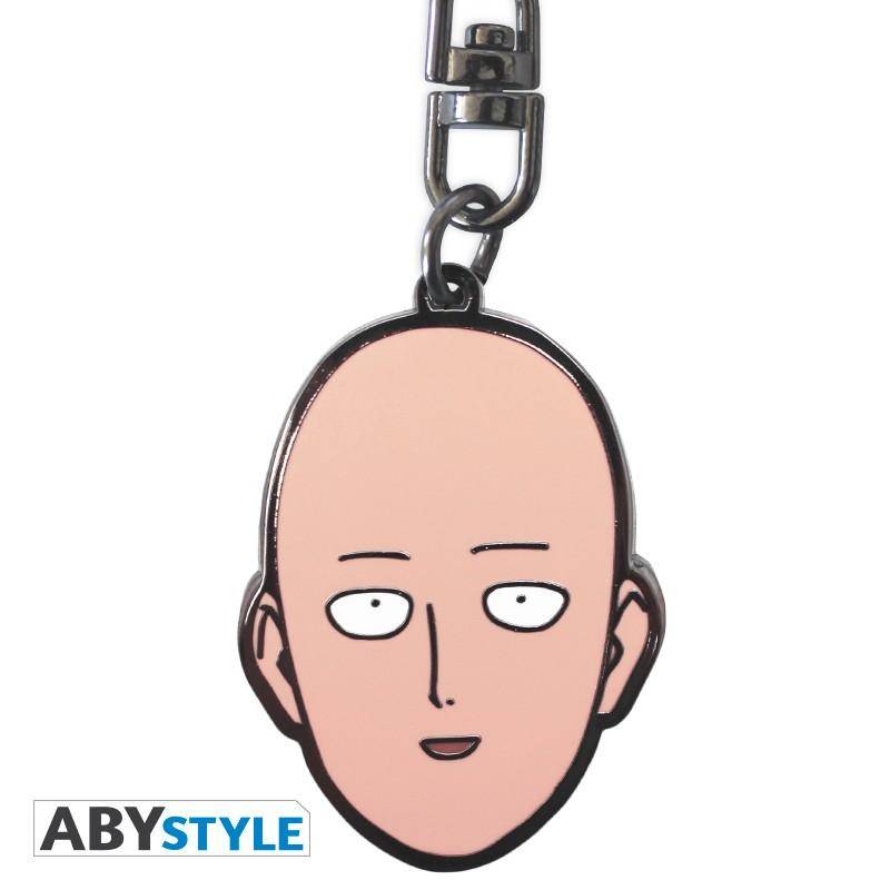 One Punch Man - Metall Schlüsselanhänger Saitamas Kopf