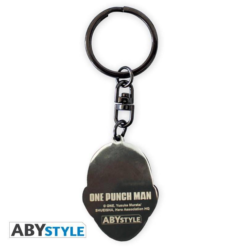 One Punch Man - Metall Schlüsselanhänger Saitamas Kopf